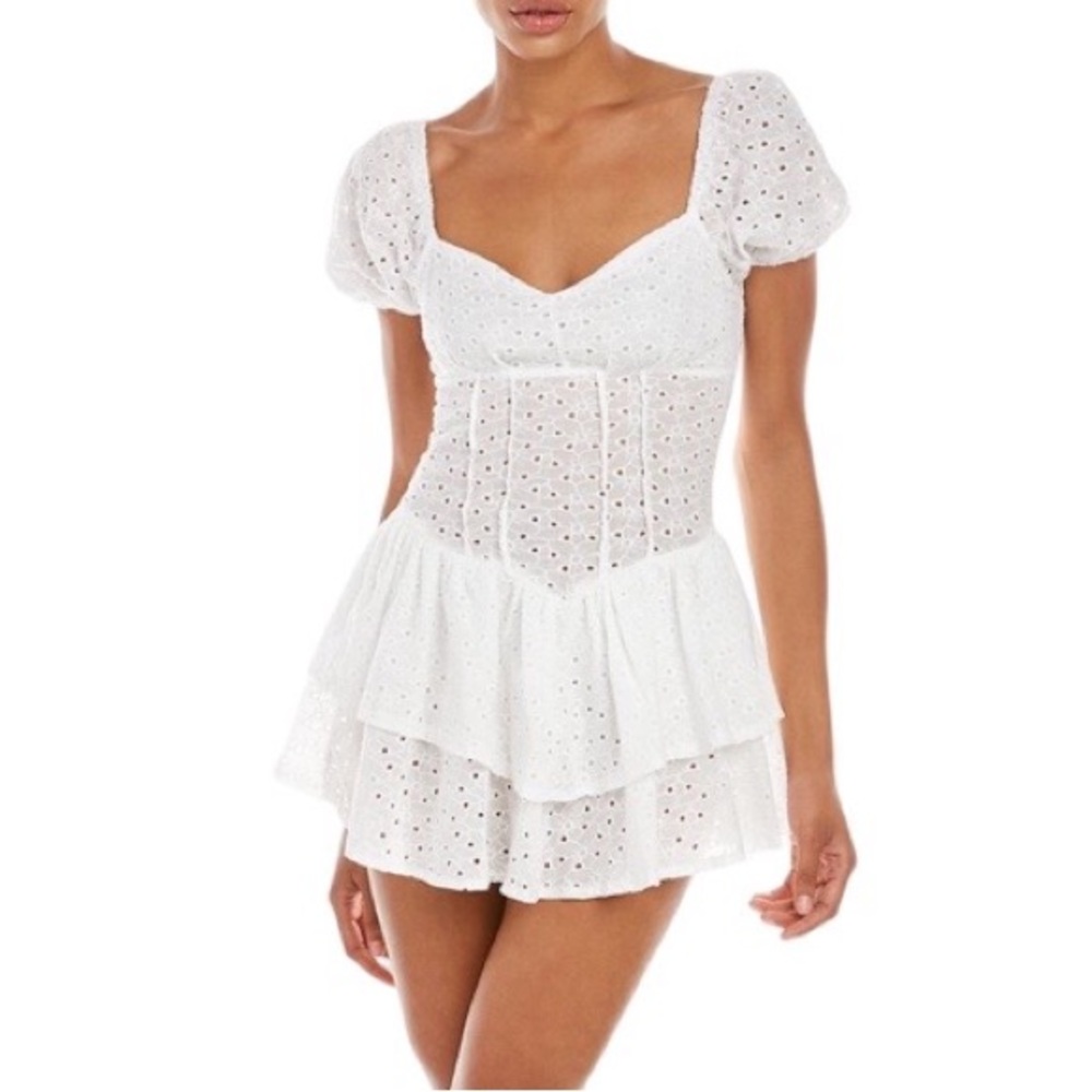 IPPONELLI Eyelet Romper SZ L NWT